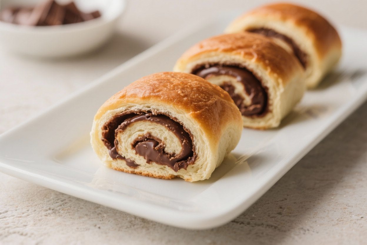Chocolate-Filled Sweet Rolls – Soft, Fluffy, and Perfectly Gooey