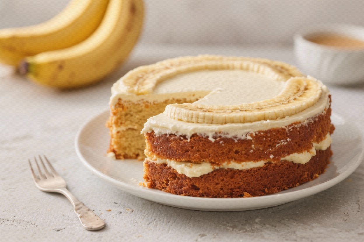The Best Banana Cake – Moist, Tender, and Easy