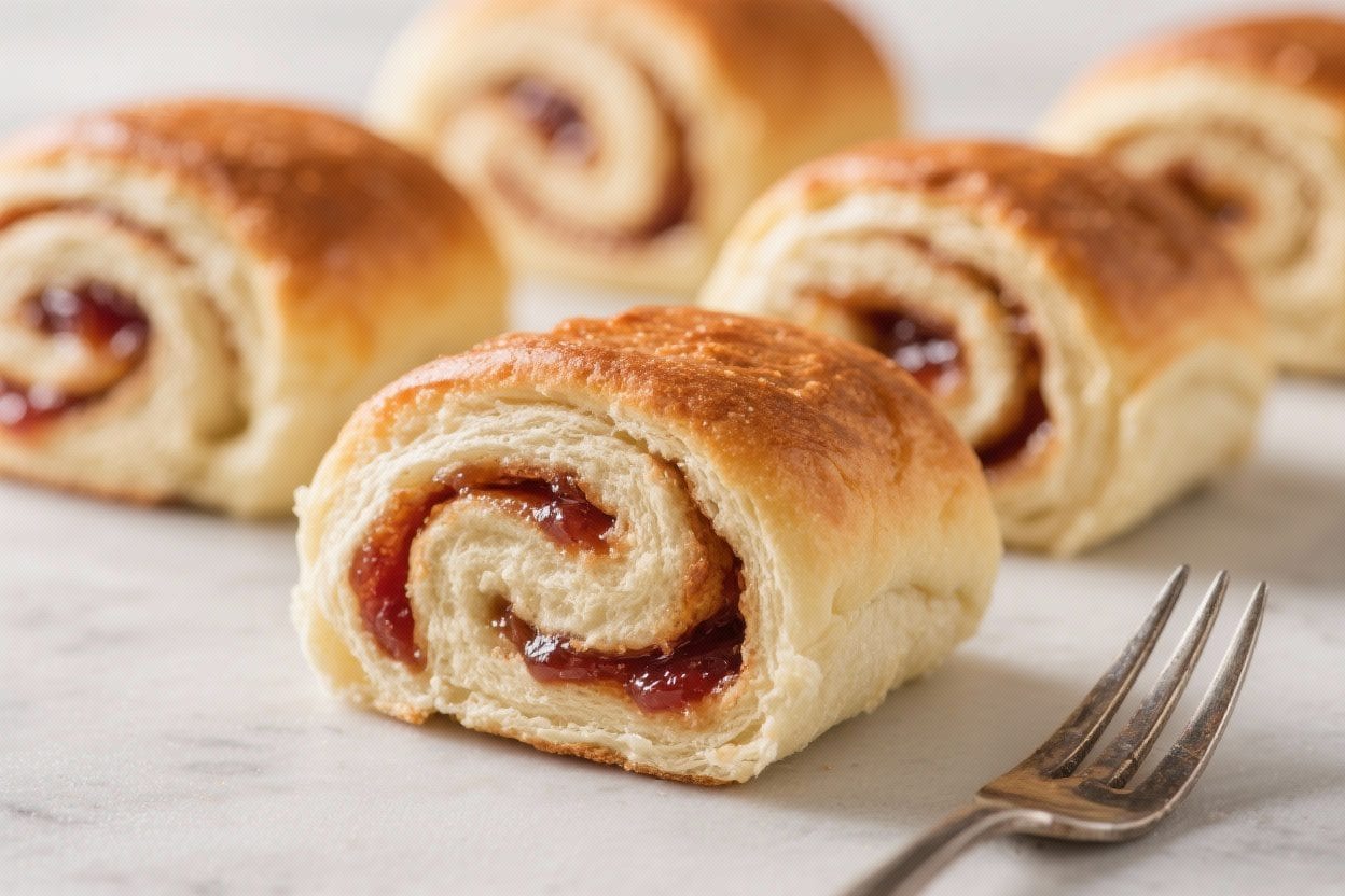 Jam-Filled Sweet Rolls – Soft, Buttery, and Bursting with Fruit
