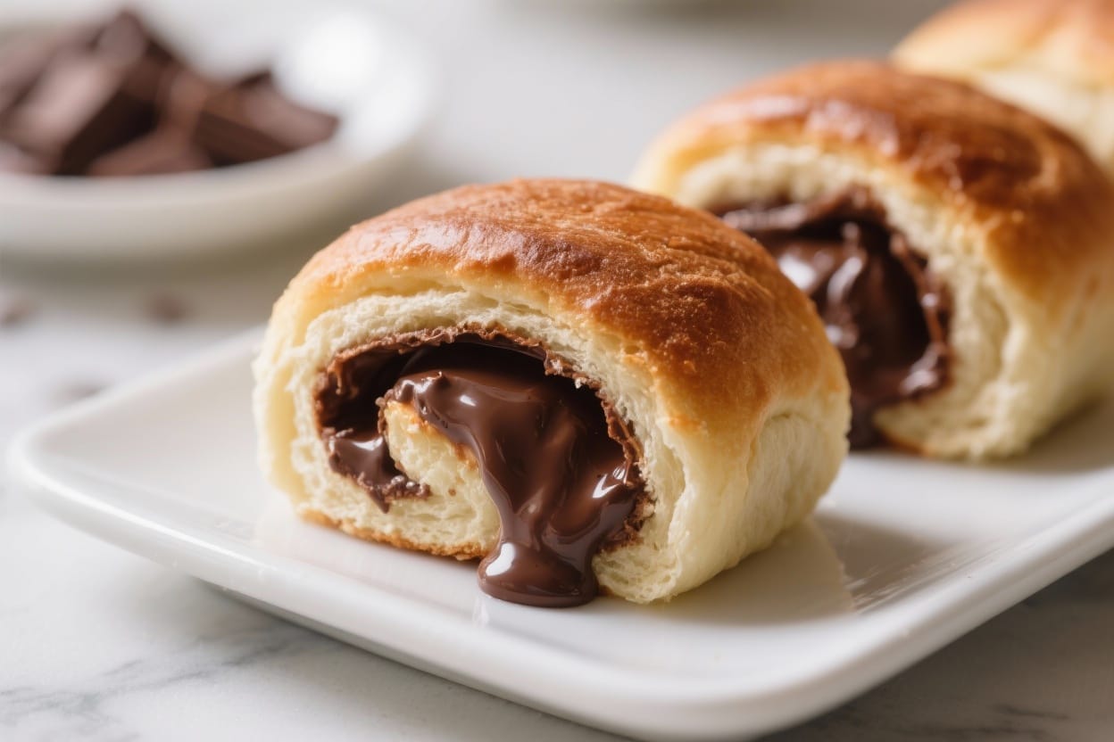Chocolate filled sweet rolls - Chocolate Filled Sweet Rolls - Soft, Gooey, and Comforting Warm, soft rolls with a rich chocolate ce