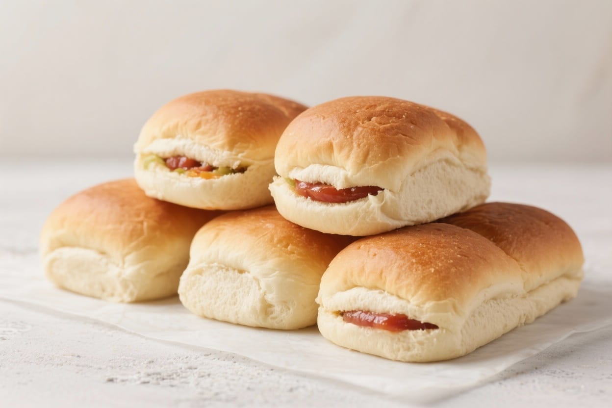 Classic sandwich rolls - These classic sandwich rolls are soft inside, slightly chewy outside, and strong enough to hold juic