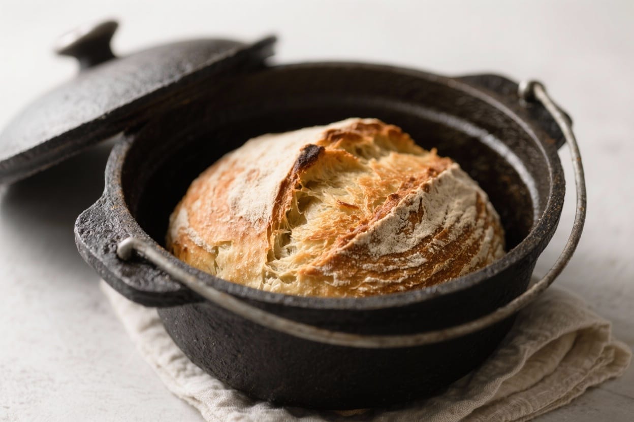 Dutch Oven Bread Recipe – Easy, Crusty, Bakery-Style Loaf
