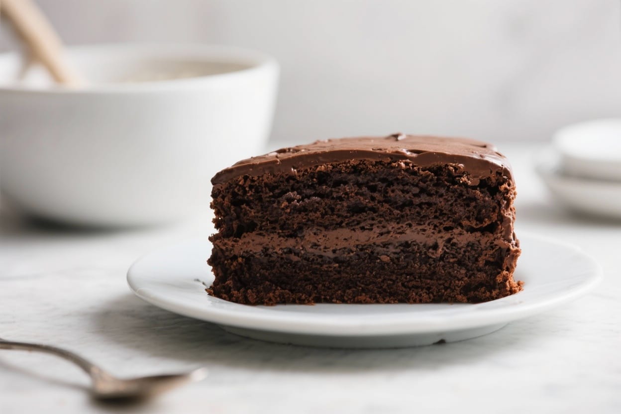 Easy chocolate cake recipe - It’s quick to mix, bakes up moist, and uses pantry ingredients you probably already have