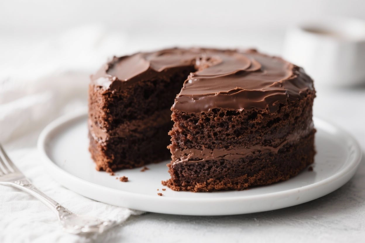 Easy chocolate cake recipe - The flavor is rich and chocolaty, with a tender crumb that stays soft for days