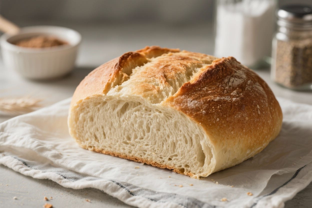 Emergency bread without yeast - Just a few pantry basics and about 30 minutes from start to finish