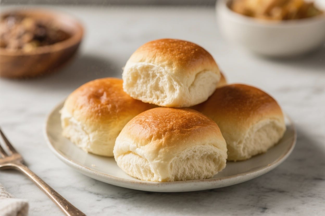 Fluffy Dinner Rolls Recipe – Soft, Buttery, and Easy