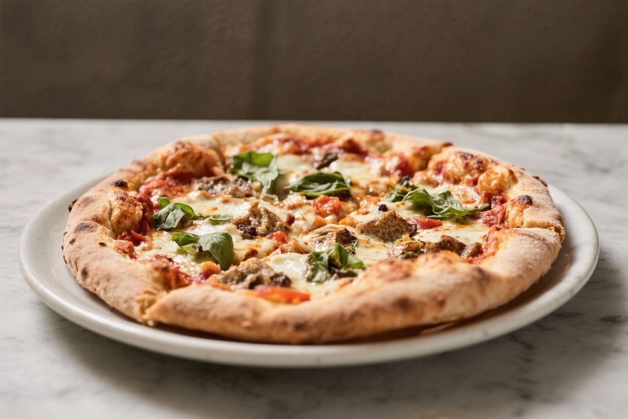 Gluten free pizza recipe - The crust is crisp on the outside, soft and chewy inside, and sturdy enough to hold your favorite to