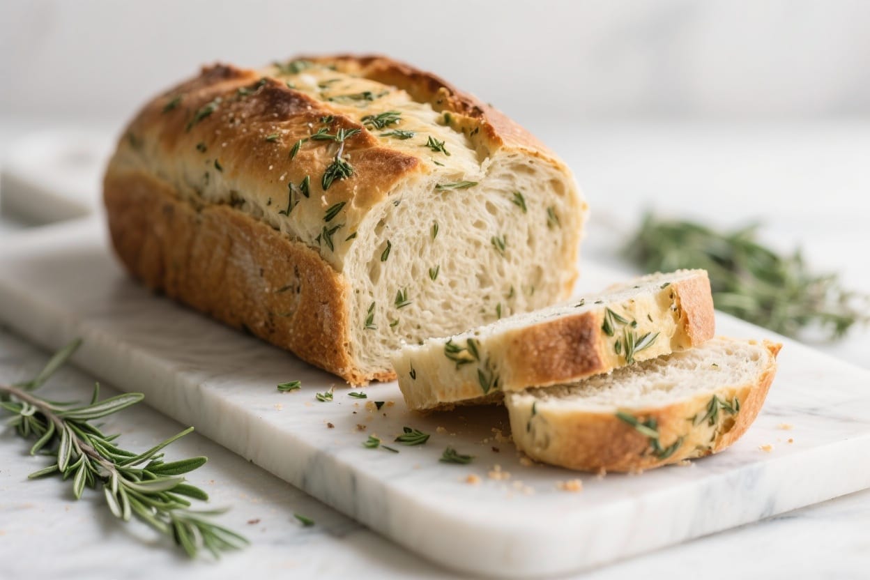 Herb bread loaf recipe - This herb bread loaf is easy enough for beginners and satisfying for anyone who loves baking