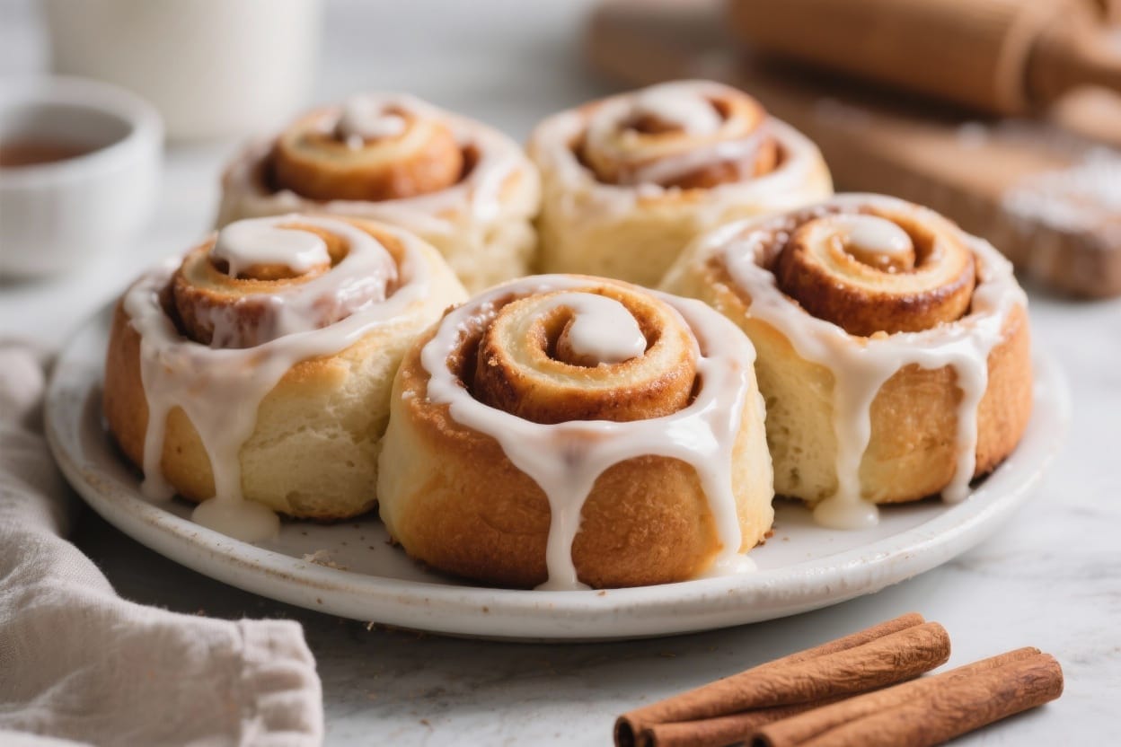 Homemade cinnamon rolls with icing - The smell fills the kitchen, the icing melts into the swirls, and every bite feels like comfort