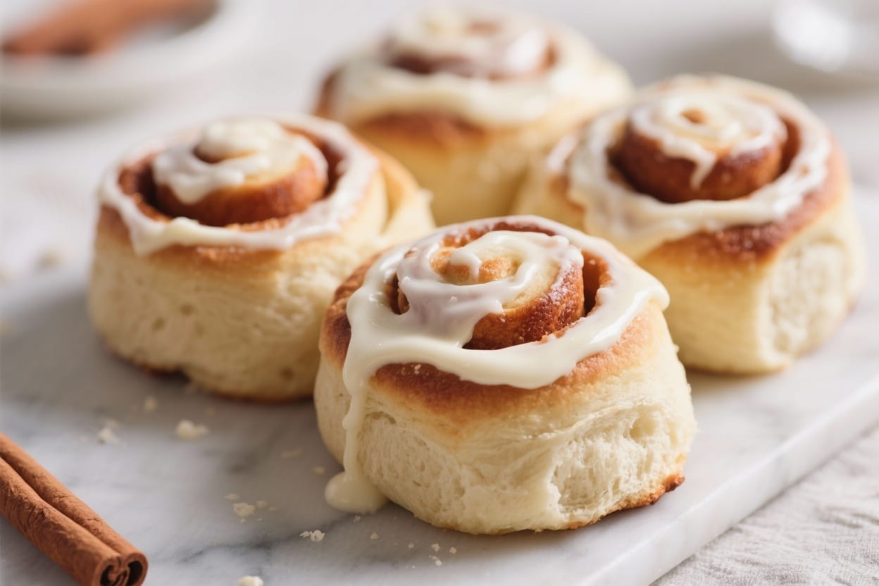 Homemade cinnamon rolls with icing - These homemade cinnamon rolls are soft, fluffy, and just sweet enough, with a creamy vanilla icing t