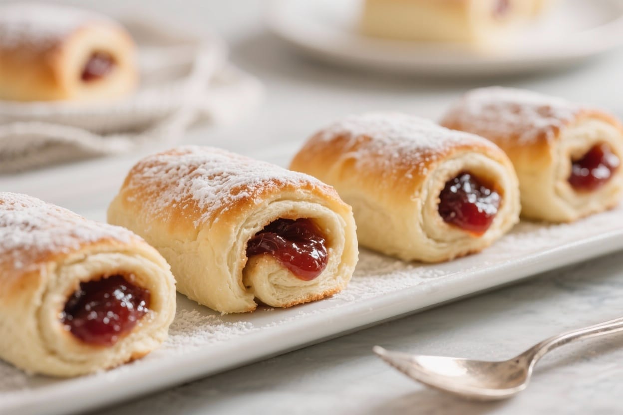 Jam filled sweet rolls - They’re simple enough for a weekend project yet impressive enough for guests