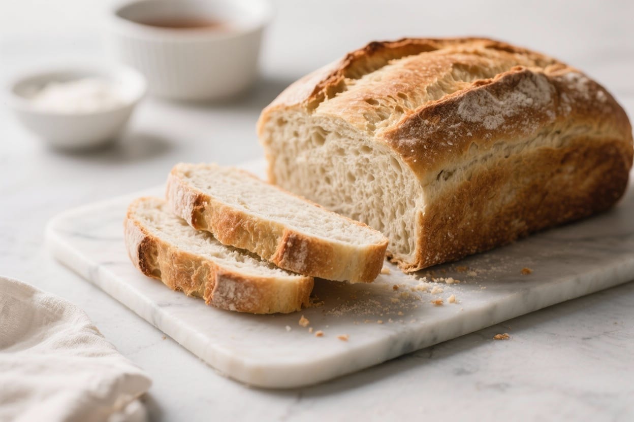 Lazy bread recipe - It’s the kind of loaf you throw together in a few minutes, let it rest, and bake into something that