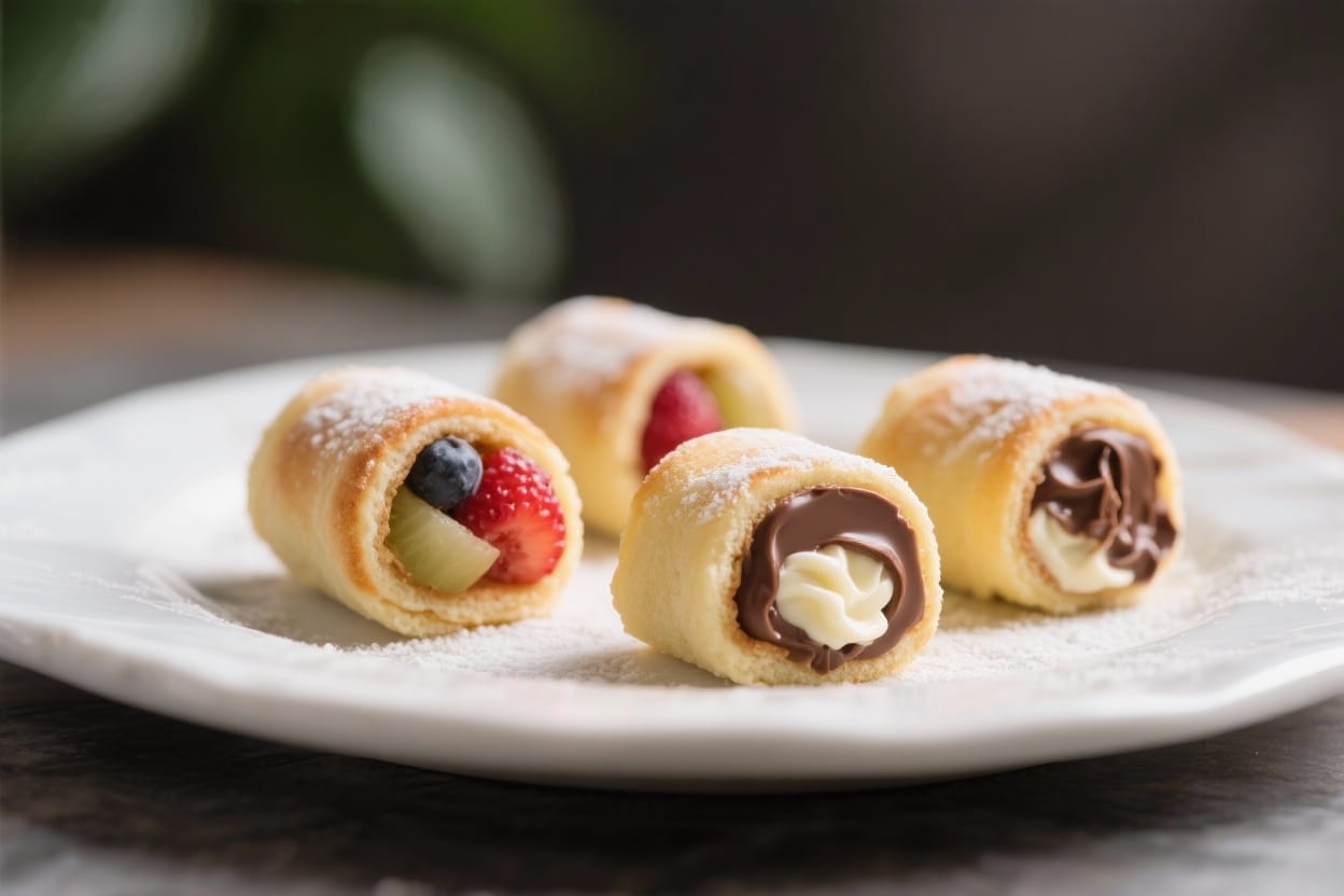 Mini dessert rolls recipe - The best part is the filling is flexible, so you can go fruity, creamy, or chocolatey with simple sw