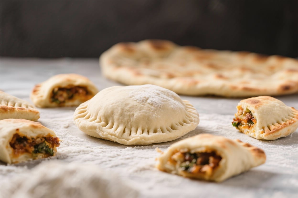 One dough savory recipes - This is a straightforward base dough that turns into hand pies, flatbreads, stuffed rolls, or mini p