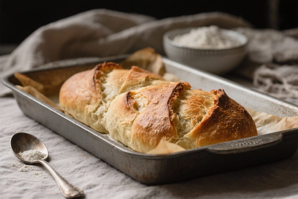 One pan bread recipe - The method is relaxed, the ingredients are basic, and the results feel special