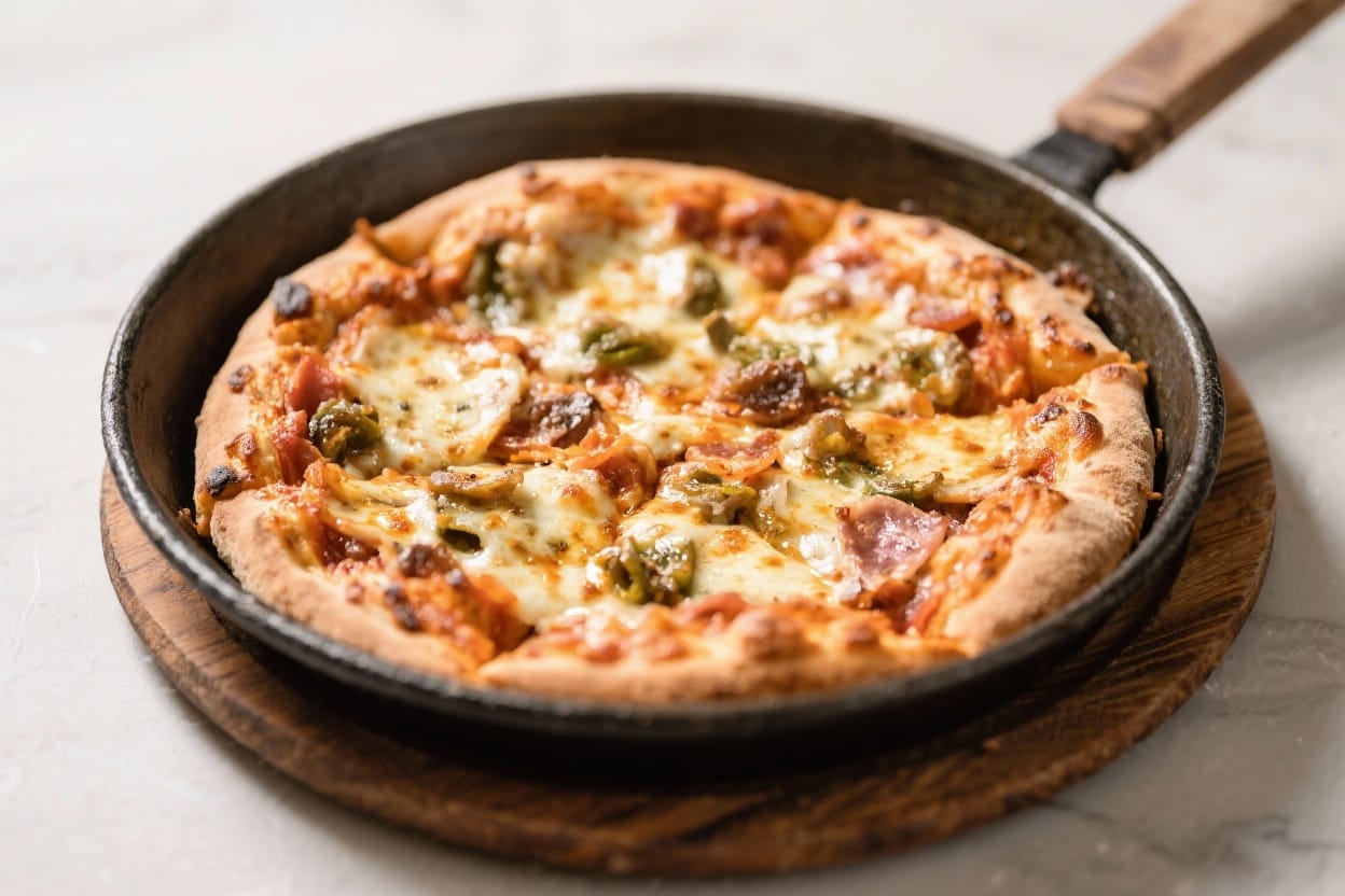 Pan Pizza Recipe – Crispy Edges, Chewy Crust, Big Flavor