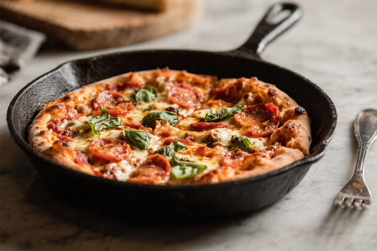 Pan pizza recipe - You don’t need a stone or fancy oven tricks—just a sturdy pan and a little patience