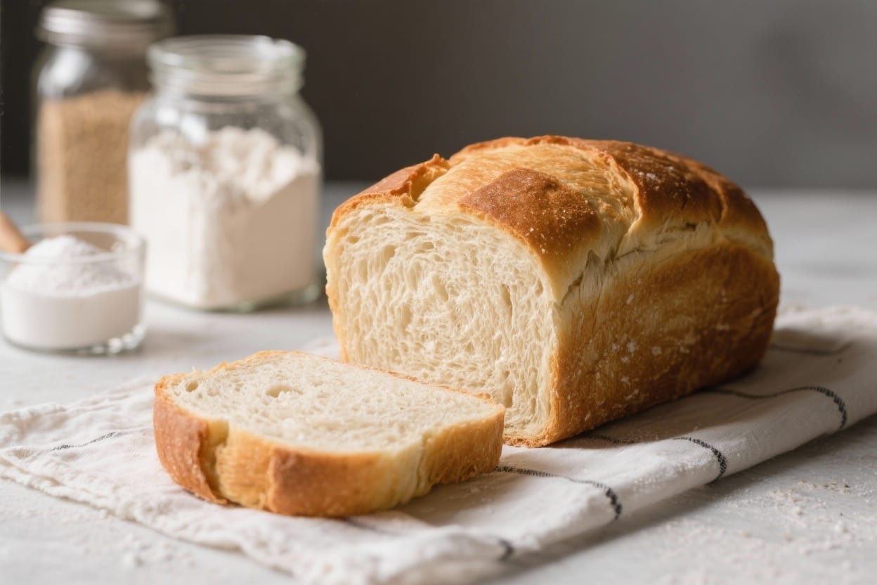Pantry staple bread recipe - This pantry staple bread recipe uses basic items you probably already have: flour, water, yeast, sug