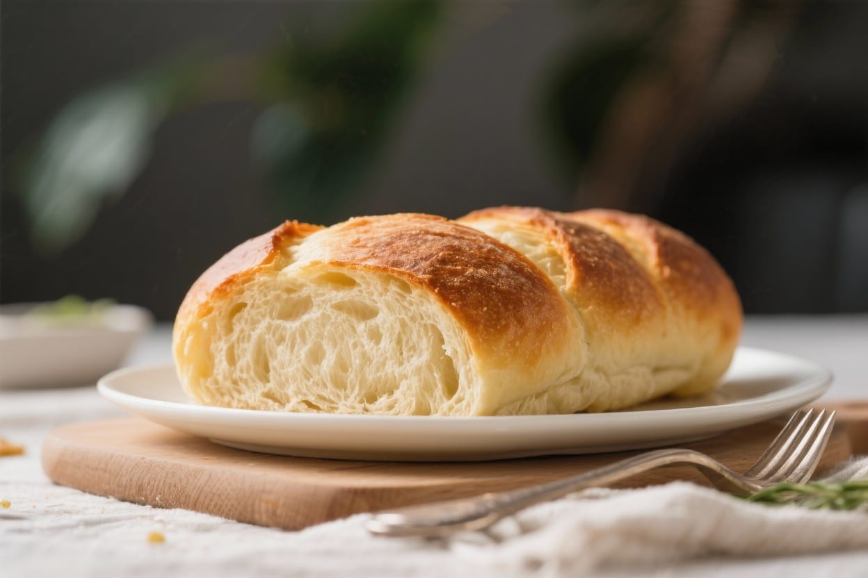 Quick dinner bread - It’s soft inside, golden on the outside, and ready in about an hour
