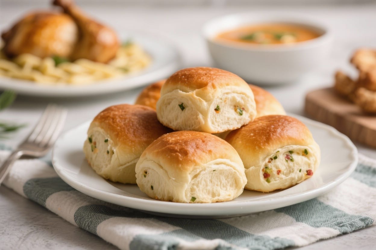 Savory dinner rolls - They’re great with soup, pasta, or a roasted chicken, and they’re easy enough for a weeknight