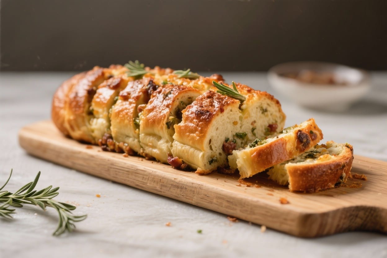 Savory Pull Apart Bread – Soft, Cheesy, Shareable Comfort