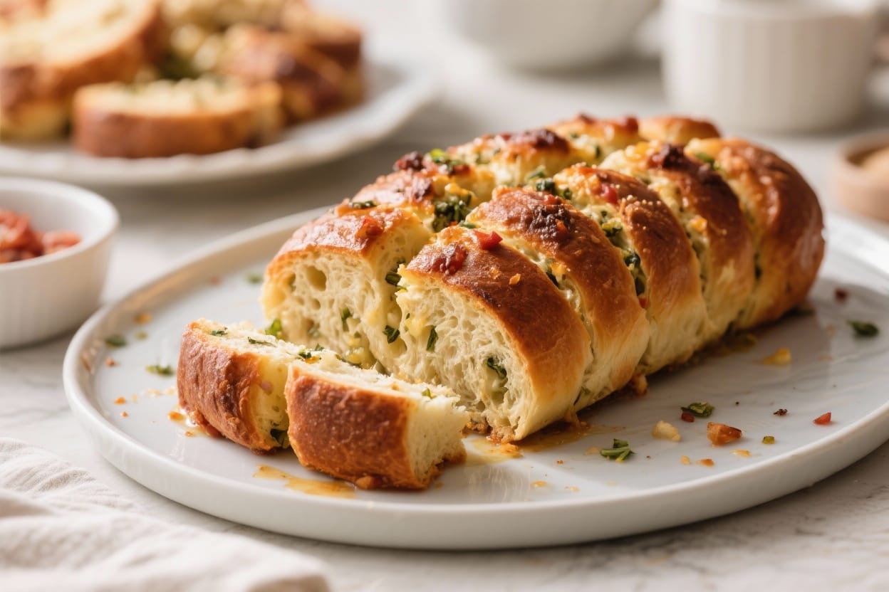 Savory pull apart bread - It’s simple enough for a casual weeknight and impressive enough for a party spread