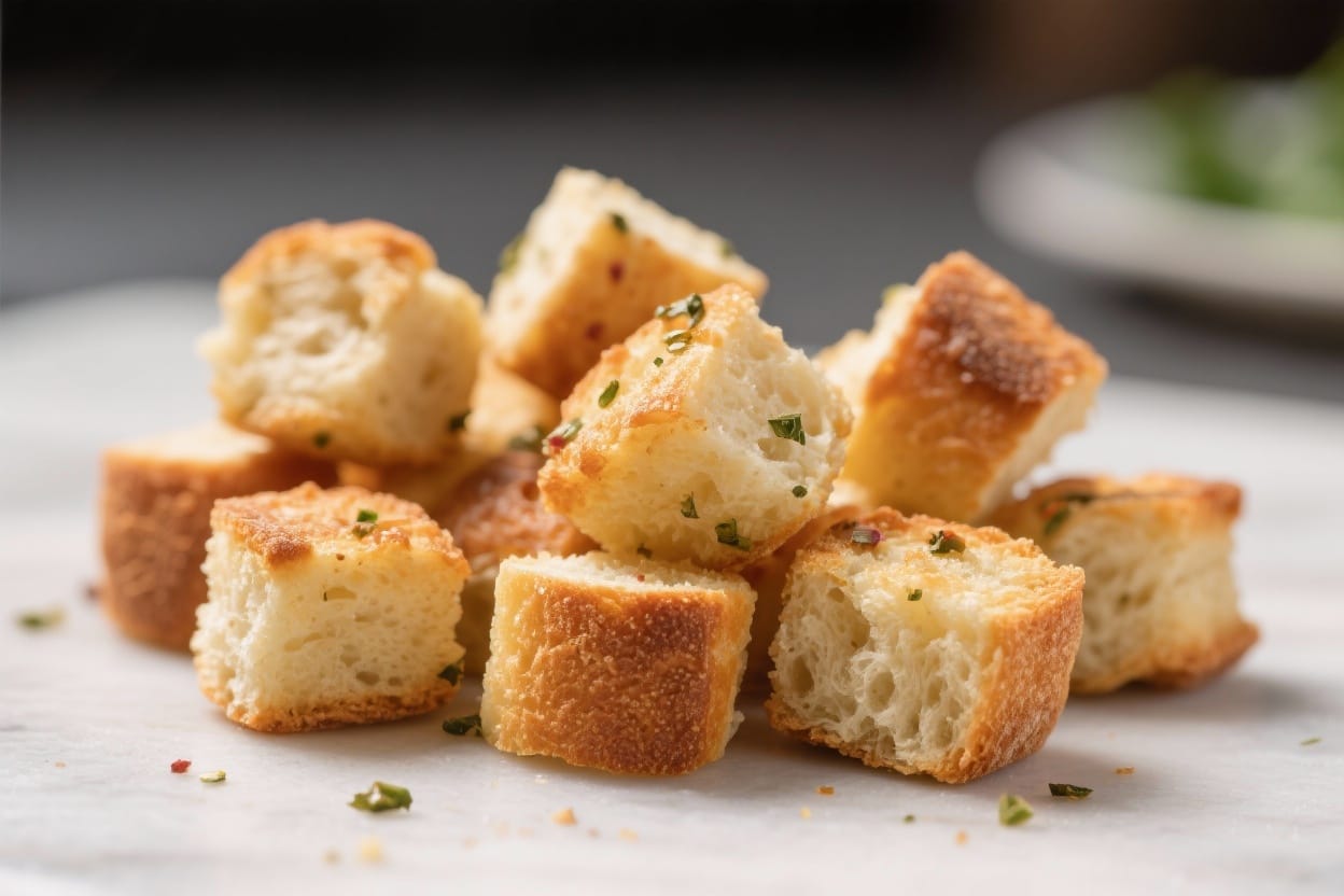Snack bread bites - They’re crisp on the outside, soft inside, and loaded with savory flavor