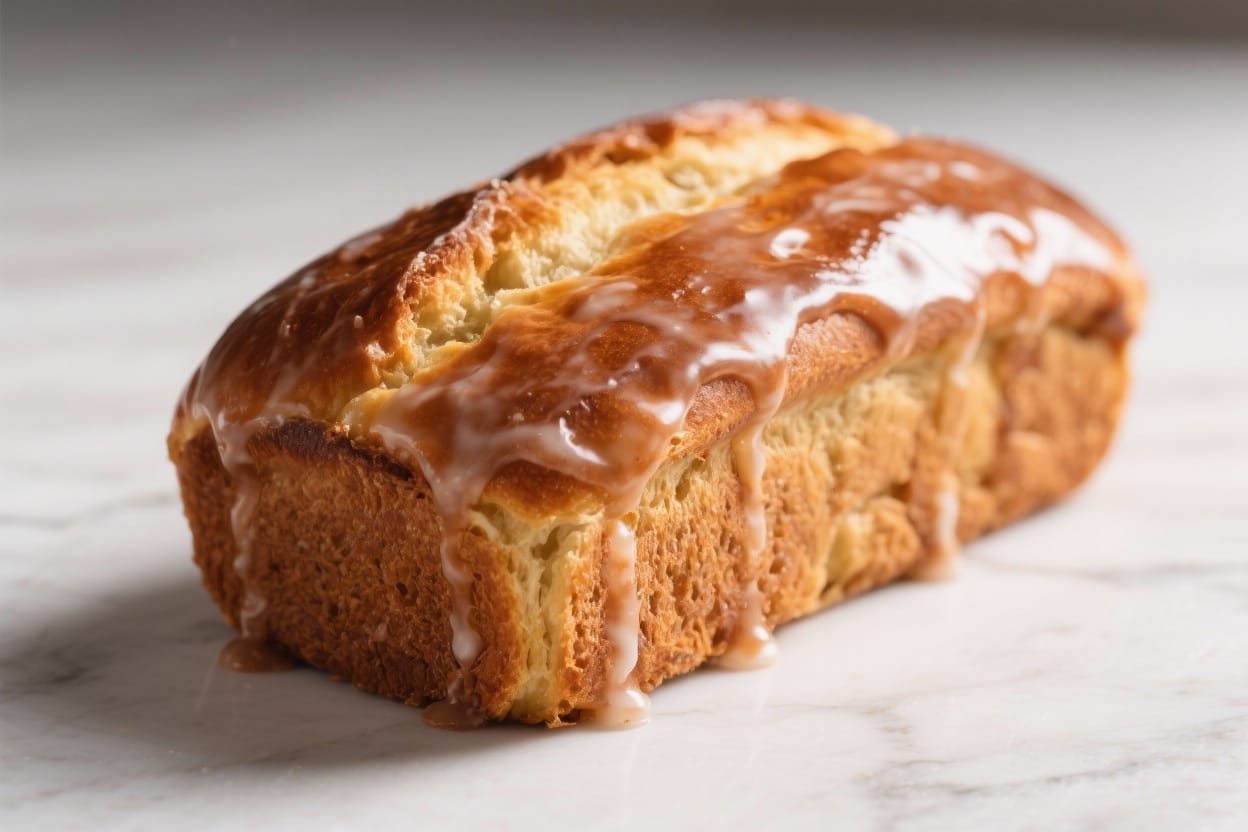 Sweet Bread Loaf With Glaze – Soft, Simple, and Comforting