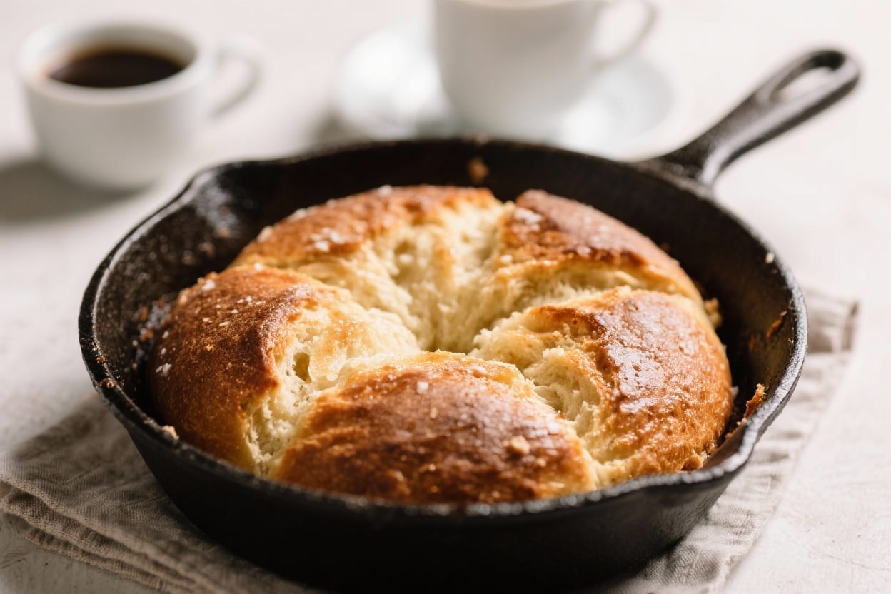 Sweet skillet bread recipe - It’s simple enough for a weekday treat, yet special enough to serve at brunch or alongside coffee