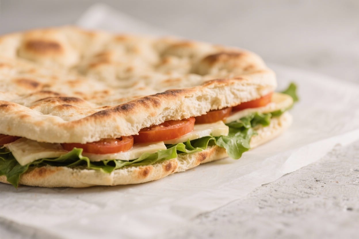 Flatbread Sandwich Bread – Soft, Flexible, and Perfect for Everyday Lunches