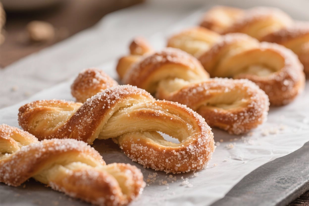 Sweet Dough Twists With Sugar Coating – Soft, Golden, and Delightfully Simple