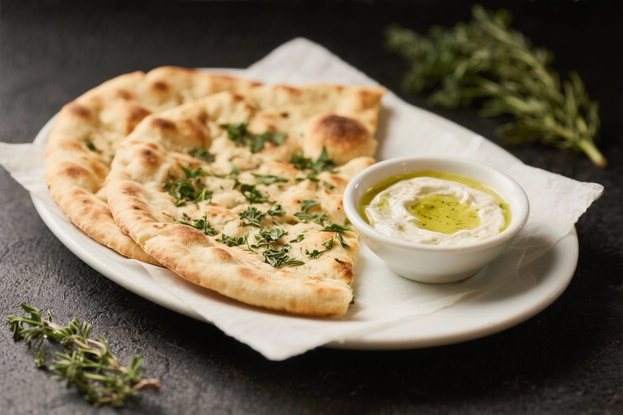 Herb Flatbread For Dipping – Simple, Crisp, and Perfect for Sharing