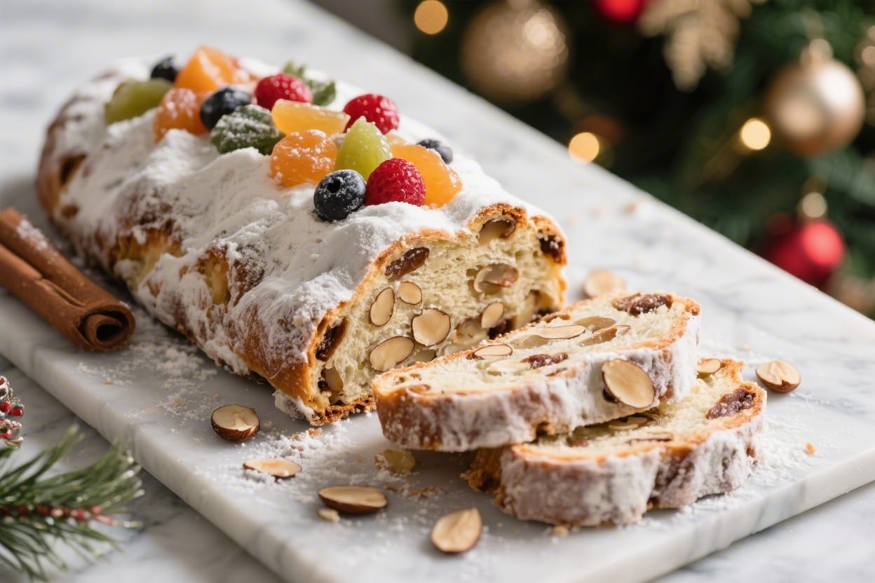 Christmas stollen bread recipe - Christmas Stollen Bread Recipe - A Festive, Almond-Filled Holiday Loaf Stollen is a cozy, fruit-pack