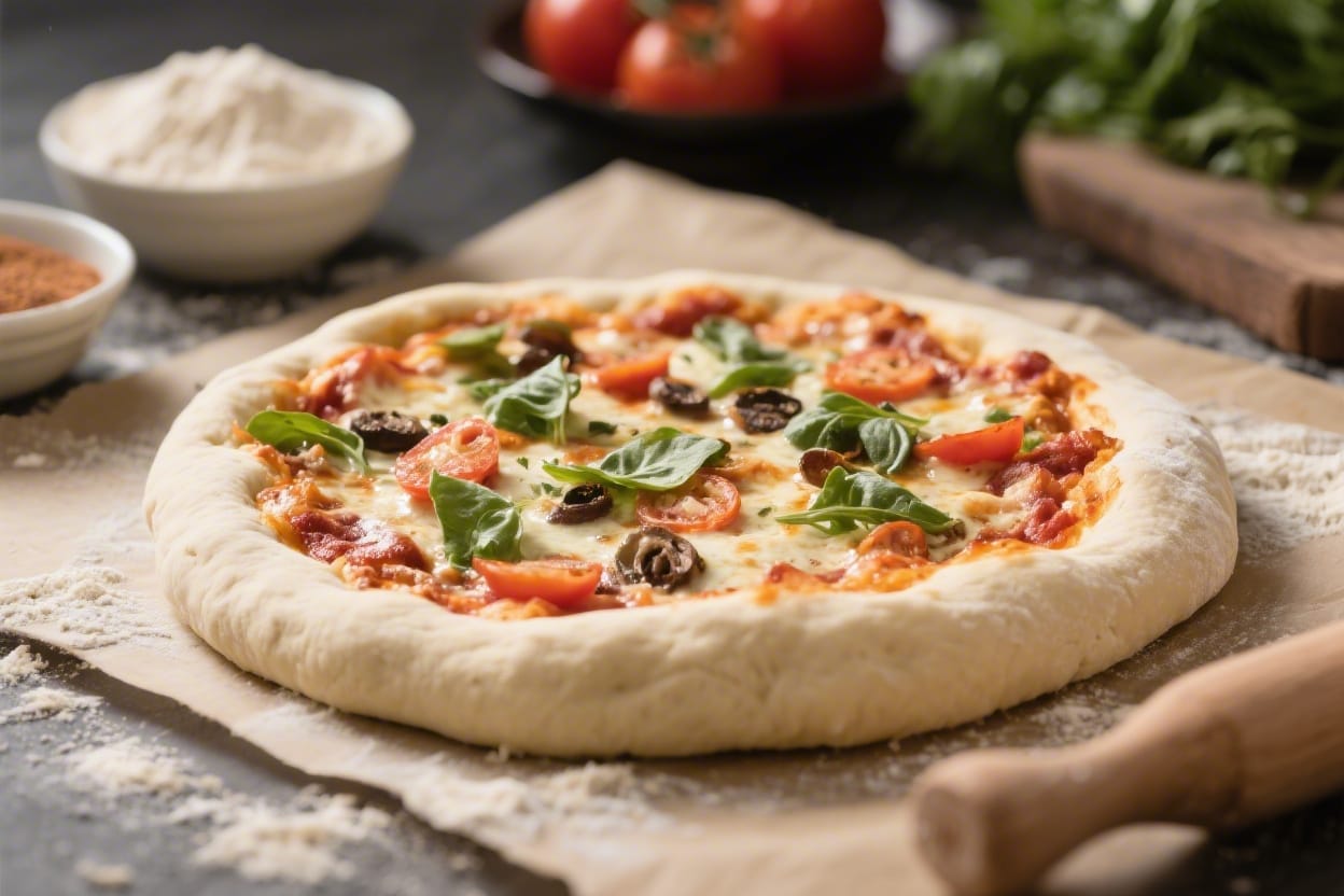 Dairy free pizza dough recipe - You don’t need special flour or fancy techniques—just a few pantry staples and a little patience for