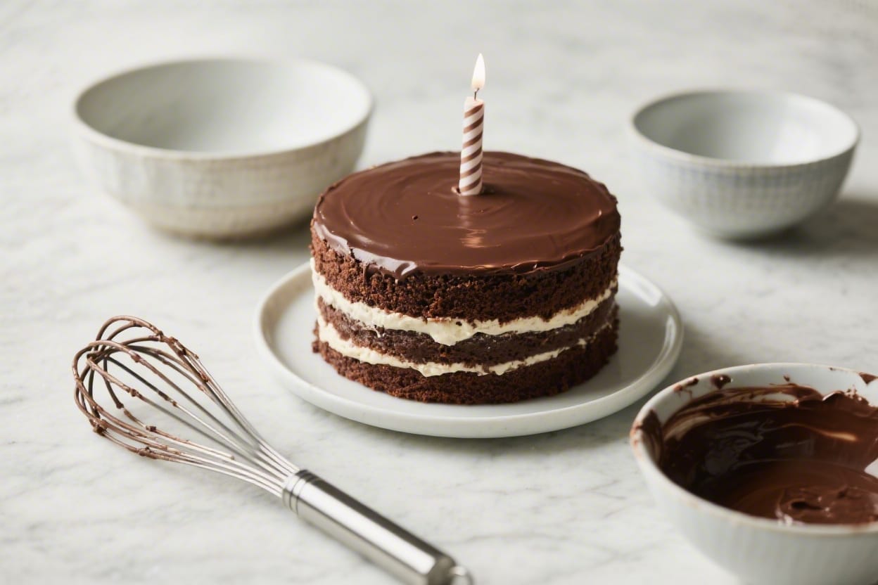 Easy chocolate birthday cake recipe - You don’t need fancy tools or skills—just a few bowls and a whisk