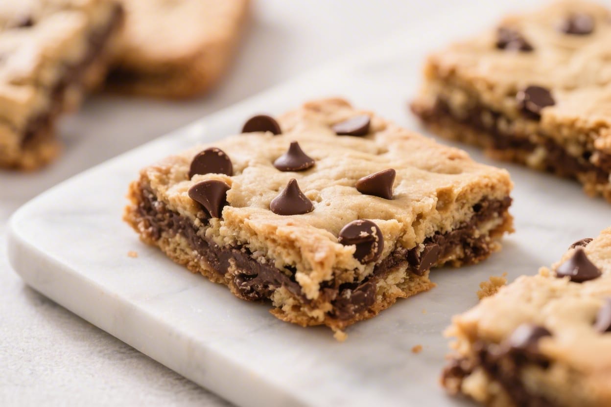 easy chocolate chip cookie bars recipe