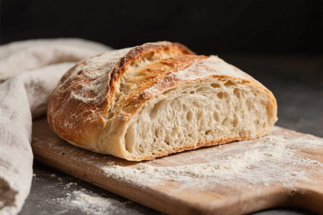 Easy no knead artisan bread recipe - You mix, wait, and bake—no kneading, no stretching, and no bread machine needed