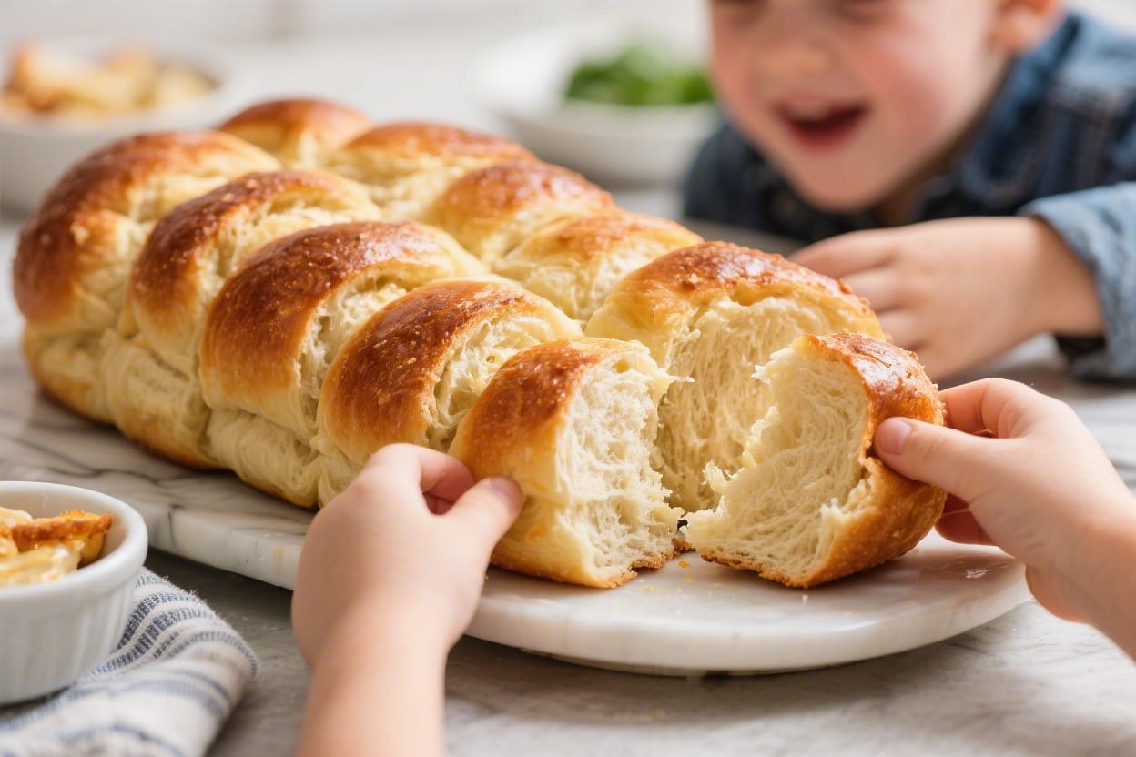Easy pull apart bread for kids - Easy Pull Apart Bread for Kids - Fun, Shareable, and Simple This easy pull apart bread is the kind o