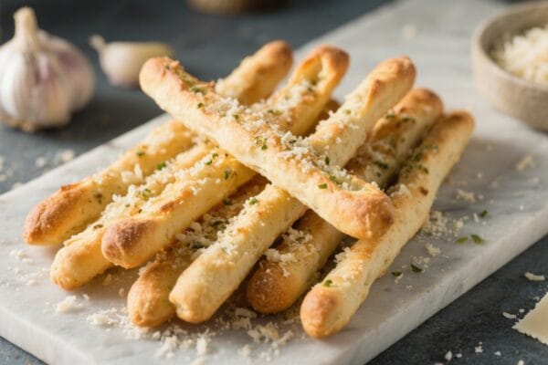Garlic Parmesan Breadsticks Recipe – Buttery, Cheesy, and Perfect for Sharing