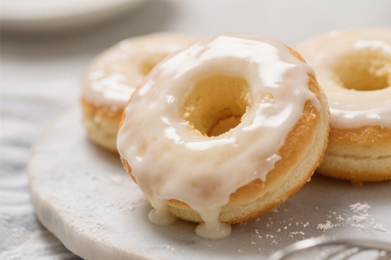 Homemade glazed donuts recipe - These are light, fluffy, and coated in a shiny vanilla glaze that sets just enough to crackle when y
