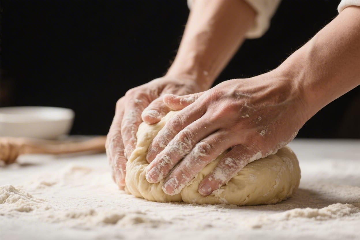 how to knead dough properly by hand