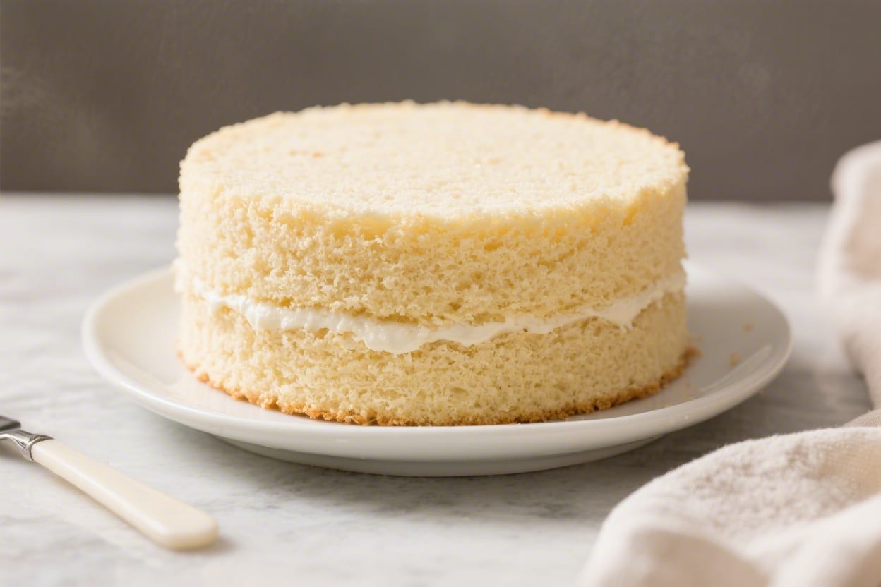 Moist vanilla sponge cake recipe - This version stays moist without being dense, with a delicate crumb that pairs beautifully with fres