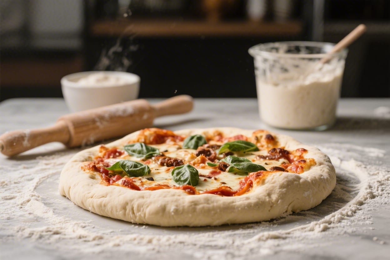 Overnight refrigerator pizza dough recipe - The slow rise builds taste and texture you can’t get in a rush