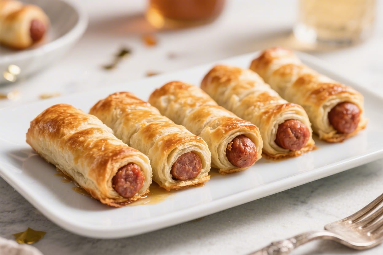 Party sausage rolls recipe - This version is simple enough for a weeknight and special enough for a celebration