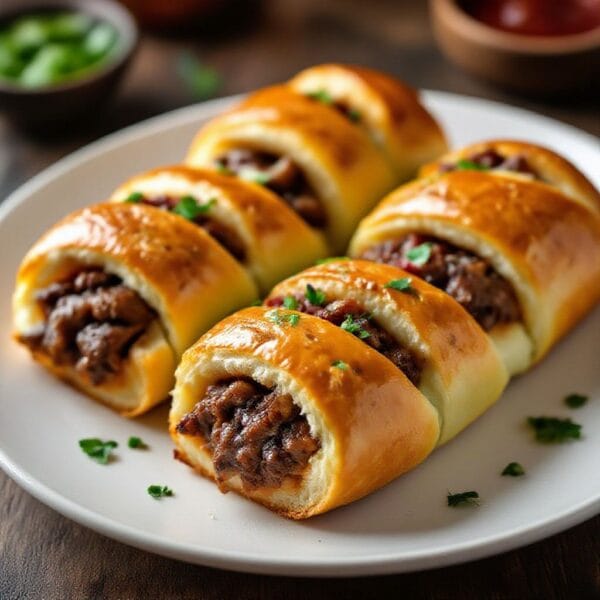 BBQ Beef Stuffed Bread Rolls – Comforting, Handheld Flavor