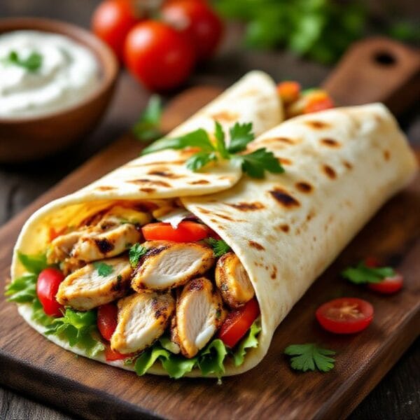 BBQ Chicken Wrap With Soft Flatbread – Easy, Saucy, and Satisfying
