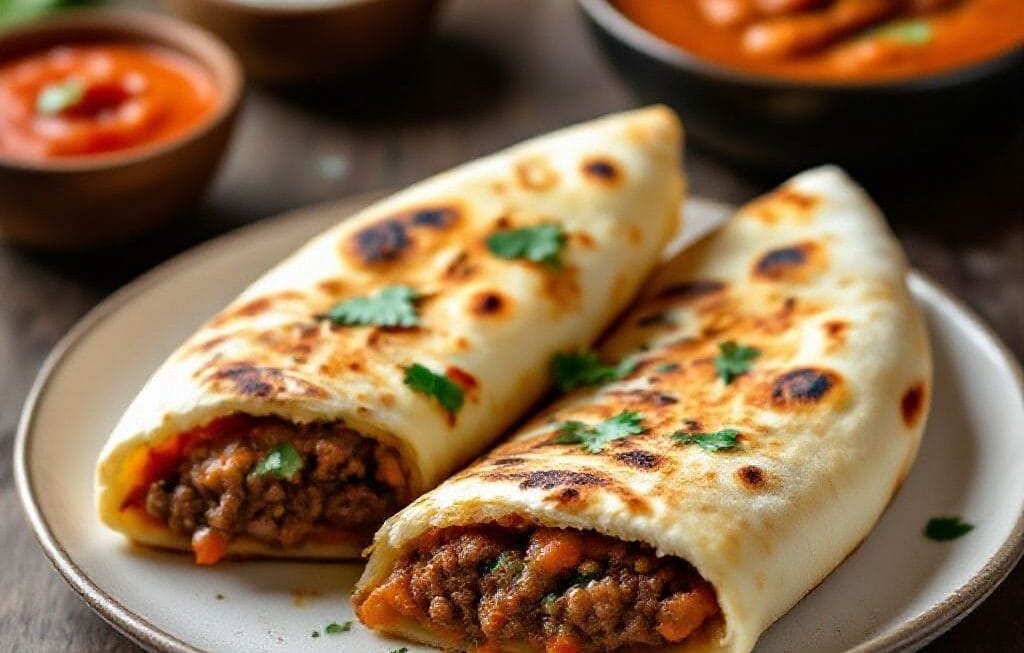 beef stuffed naan bread recipe