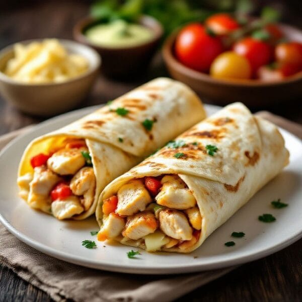 Cheesy Garlic Chicken Wraps Recipe – Easy, Comforting, and Packed With Flavor