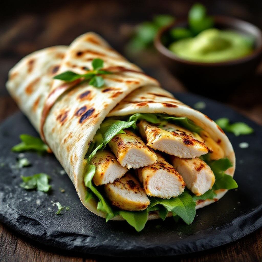 Chicken caesar wrap with flatbread - Chicken Caesar Wrap With Flatbread - A Fresh, Satisfying Handheld Meal Craving something quick, flav