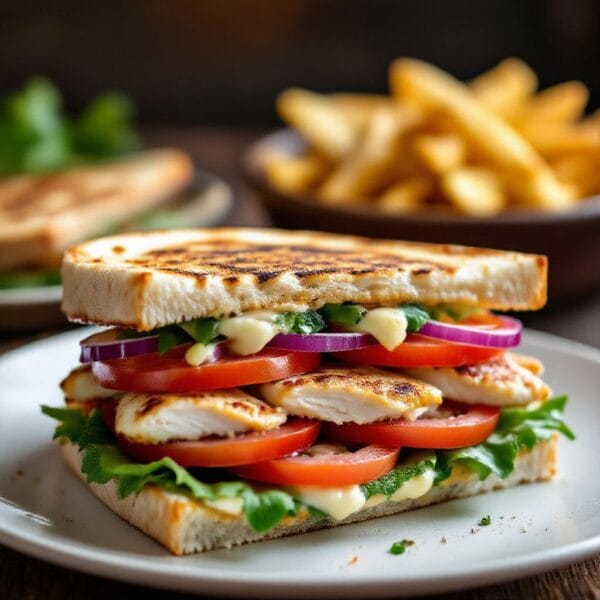 Chicken Flatbread Sandwich Recipe – Easy, Fresh, and Satisfying